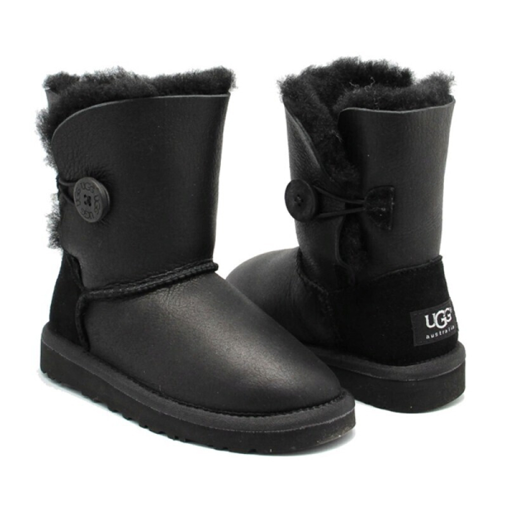 Угги Kids Bailey Button Metallic Black