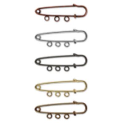 "Zlatka" Булавка для подвесок серебристая 5 см