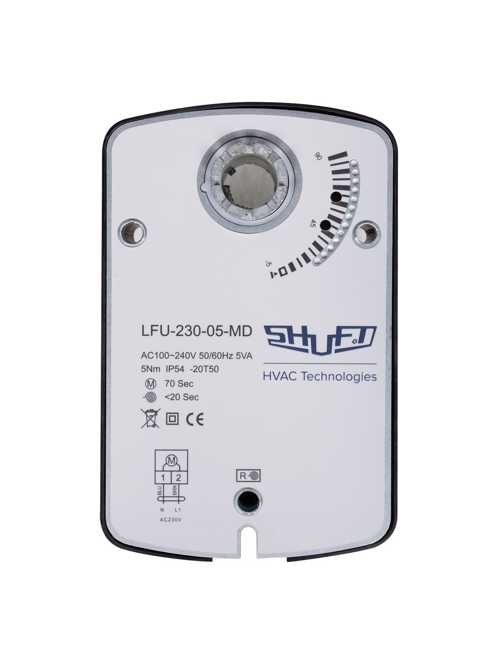 Электропривод с возвратной пружиной SHUFT LFU-230-05-MD