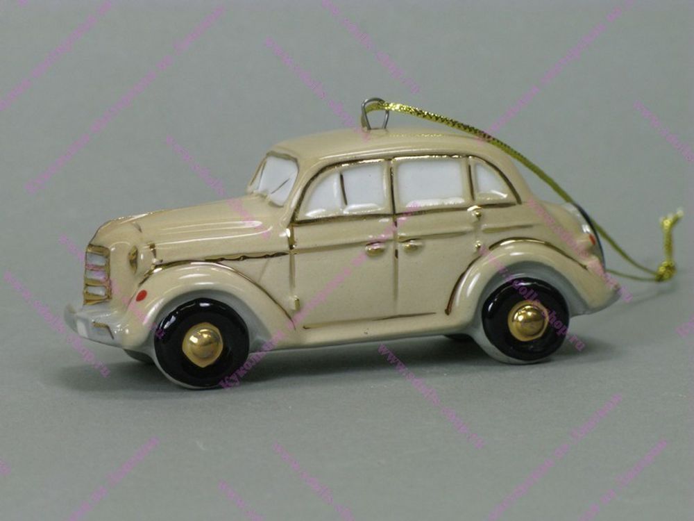 Фарфоровая ёлочная игрушка Автомобиль 01