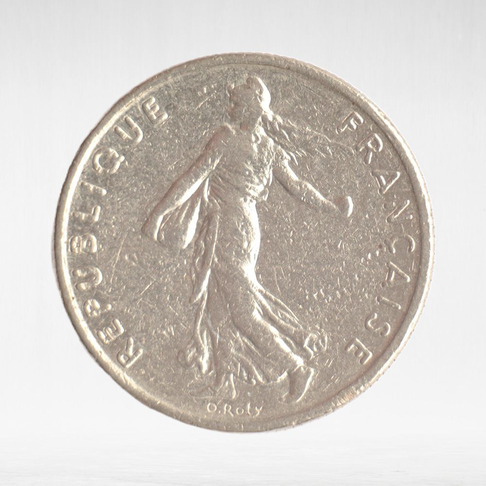 France, ½ Franc 1970 - Signature "O. Roty", VF