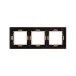 Рамка из натурального дерева, "Avanti", беленый дуб, 3 поста (6 мод.)