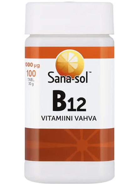 Sana-sol витамин B12 VAHVA таблетки, 1000 мкг, 100 таблеток