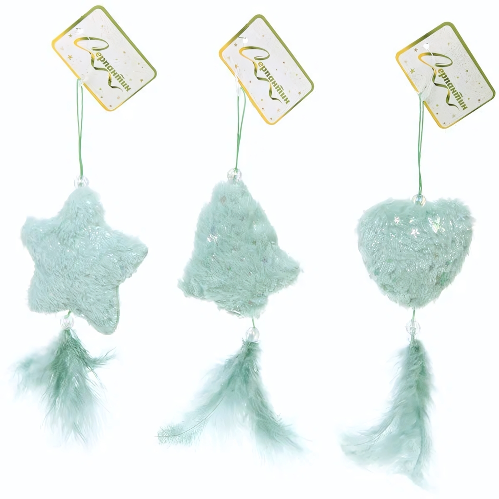 Подвеска "Волшебная фигура" 21 см (в ассортименте), Зеленый (Серпантин)