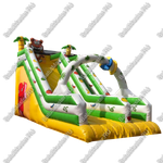 Надувной батут-горка "Тропический микс" 7*4*7 м