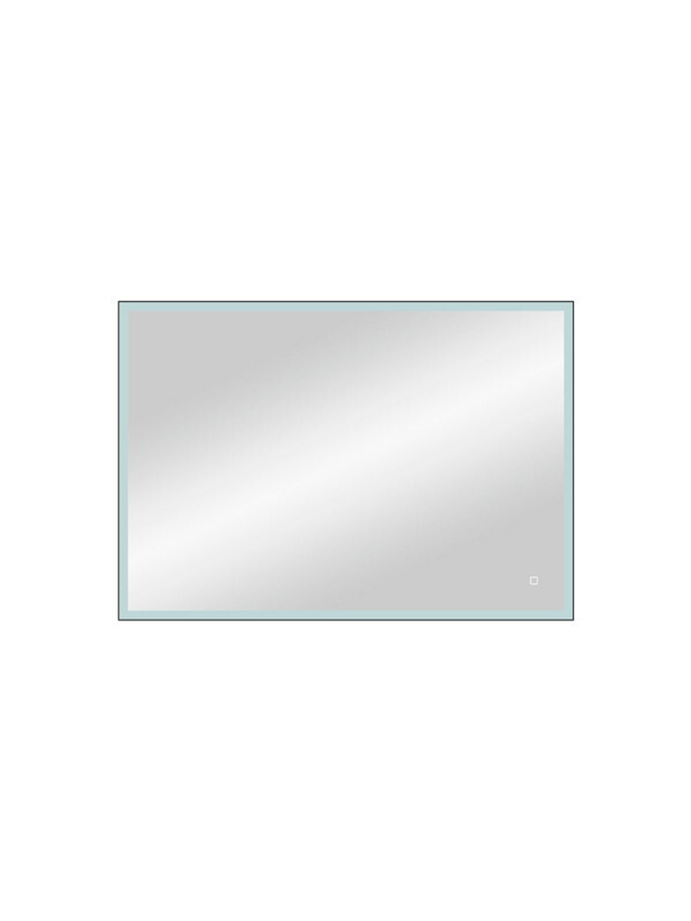 Зеркало "Solid Black standart" 1000x800