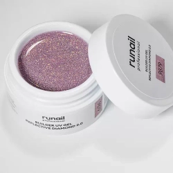 Runail Моделирующий УФ-гель светоотражающий №9879 BUILDER UV GEL REFLECTIVE DIAMOND 2.0, 15г