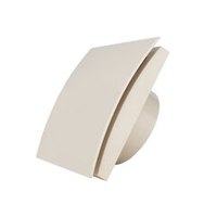 Вытяжной тонкий вентилятор для ванн ММ-Р 01 пластик овал 90 м³/час с обратным клапаном бежевый слоновая кость