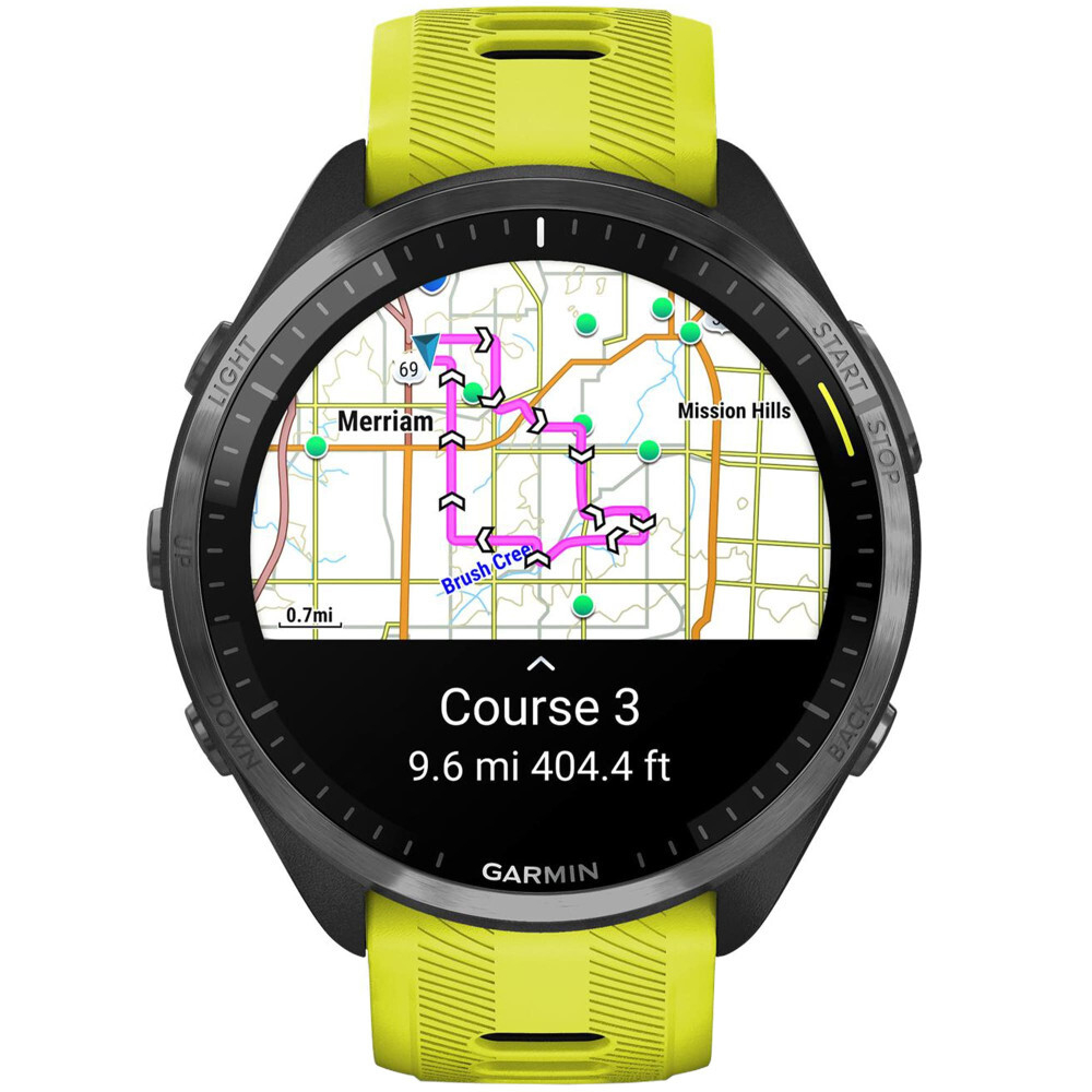 Garmin Forerunner 965 AMOLED Amp Yellow/Black DLC Titanium (модель 010-02809-82)