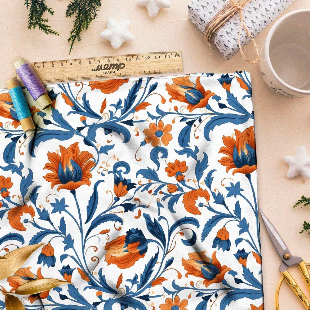 Ткань Ниагара Софт сказочные цветы