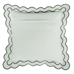 Чехол на подушку с контрастным кантом зеленого цвета из коллекции trendy ruffles, 40х40 см