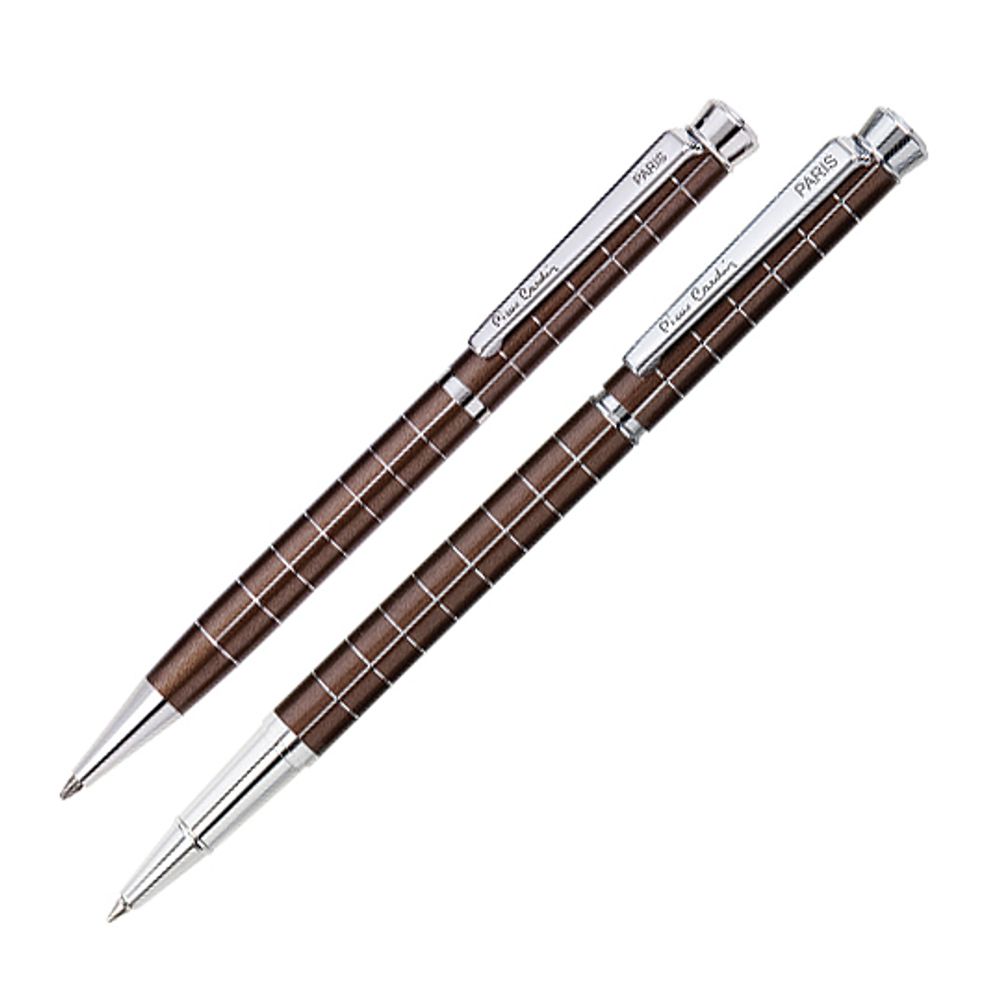 Набор подарочный Pierre Cardin Pen&amp;Pen - Brown, ручка шариковая + ручка роллер