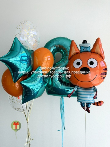 Фонтан с цифрой и фигуркой