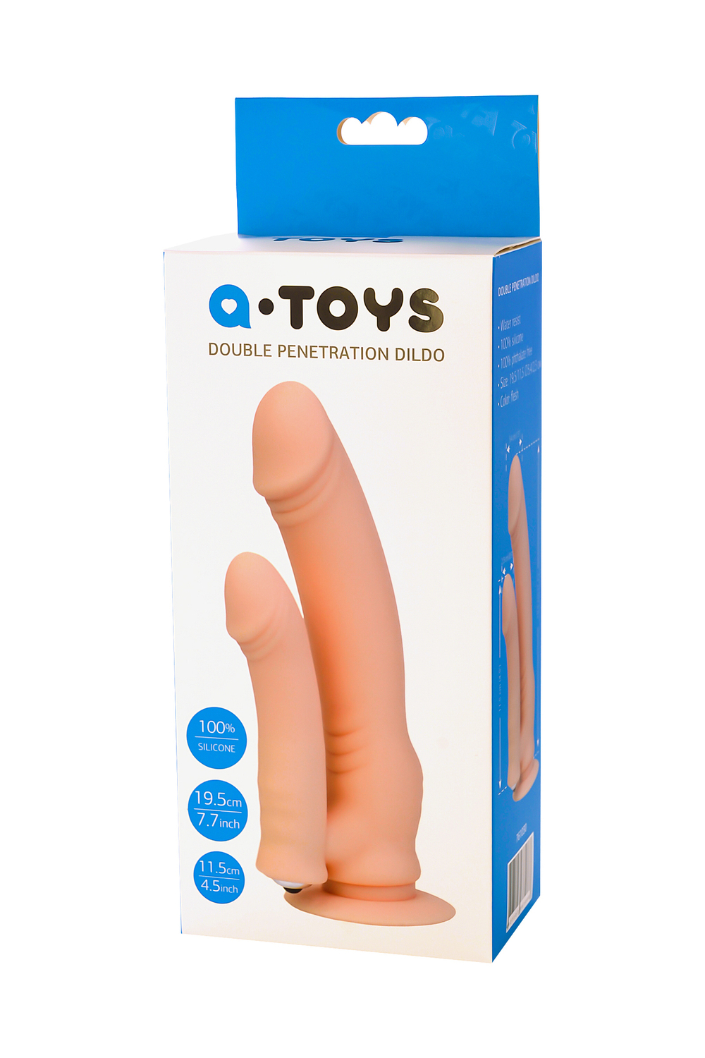 Двойной фаллоимитатор с вибрацией Toyfa A-toys 19,5 см