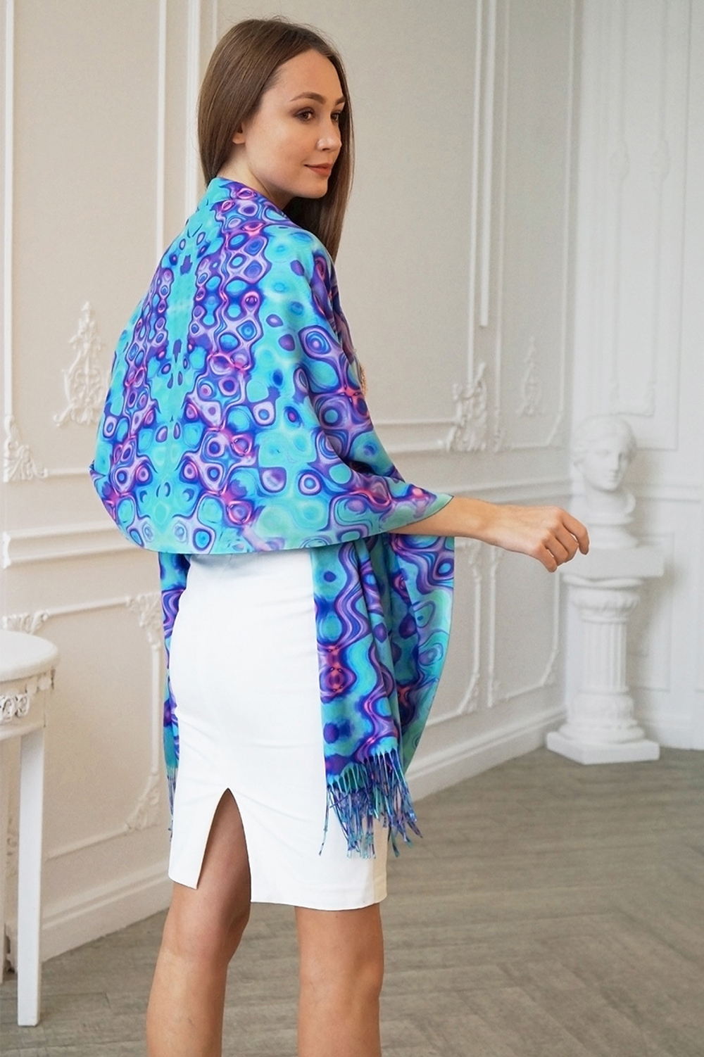 LIGVIANNI Палантин Kerchief Sea Breeze