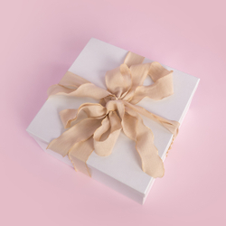 Лента тканевая (4 см*9,14 м) Нежная волна, Кремовый, 1 шт.