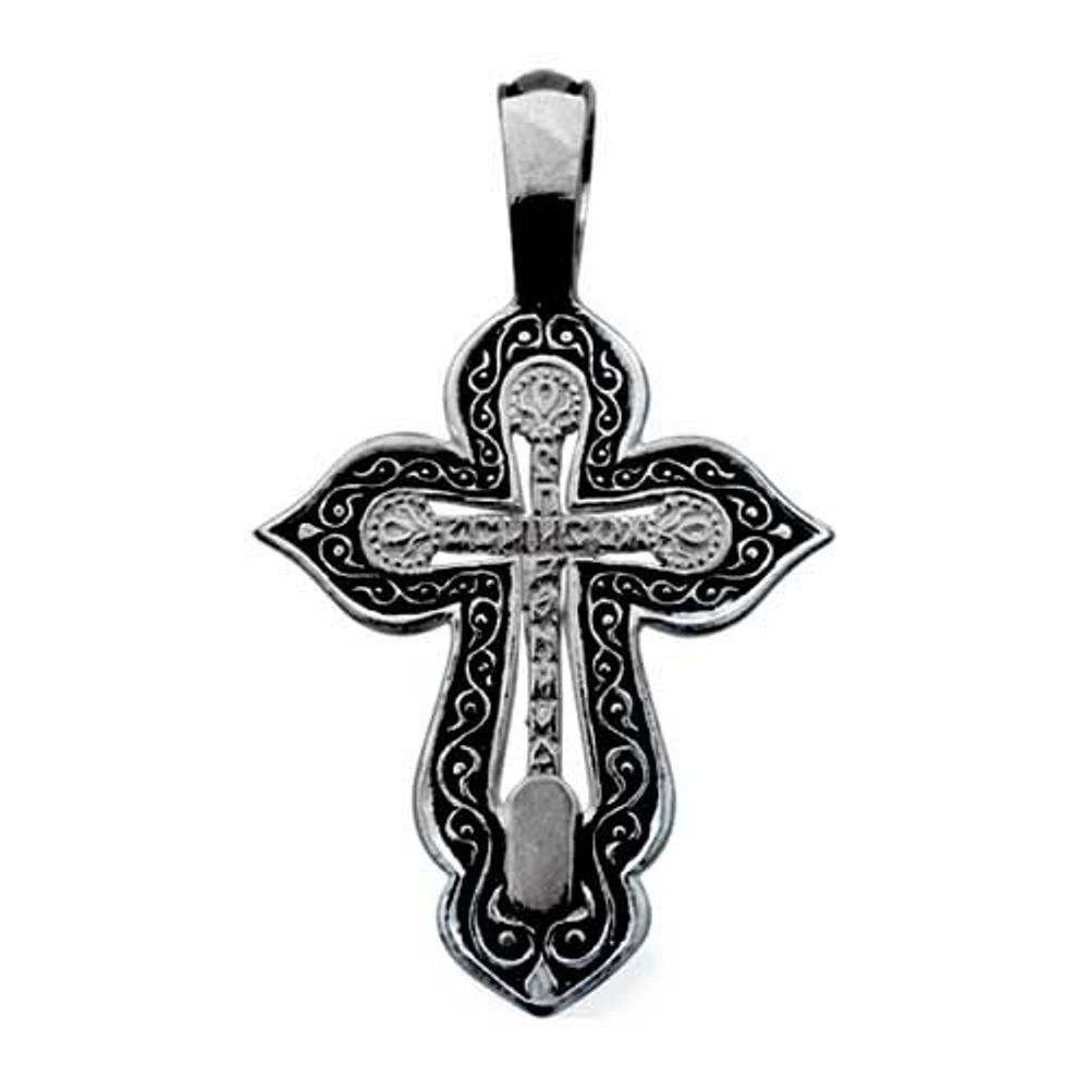 Крестик с лепестками.Задняя сторона.