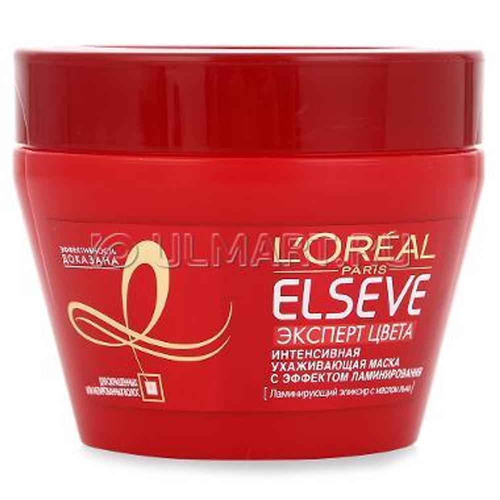 L'Oreal Paris Маска для волос Elseve Эксперт цвета, ламинирующая, 300 мл