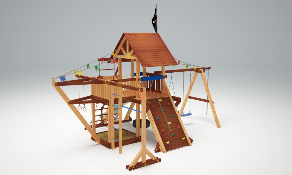 Деревянный игровой комплекс Савушка Lux - 6