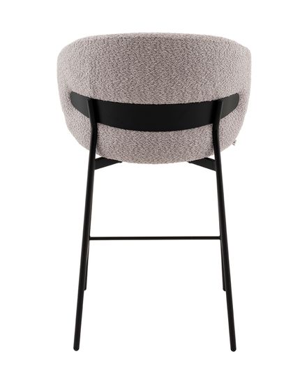 Стул полубарный Блейз букле светло-серый
