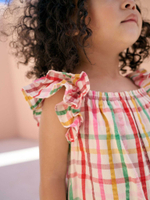 Комбинезон летний для девочки Next E79-489, Белый, Красный, Желтый