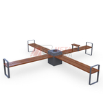 Скамейка CENTRAL Х-образная