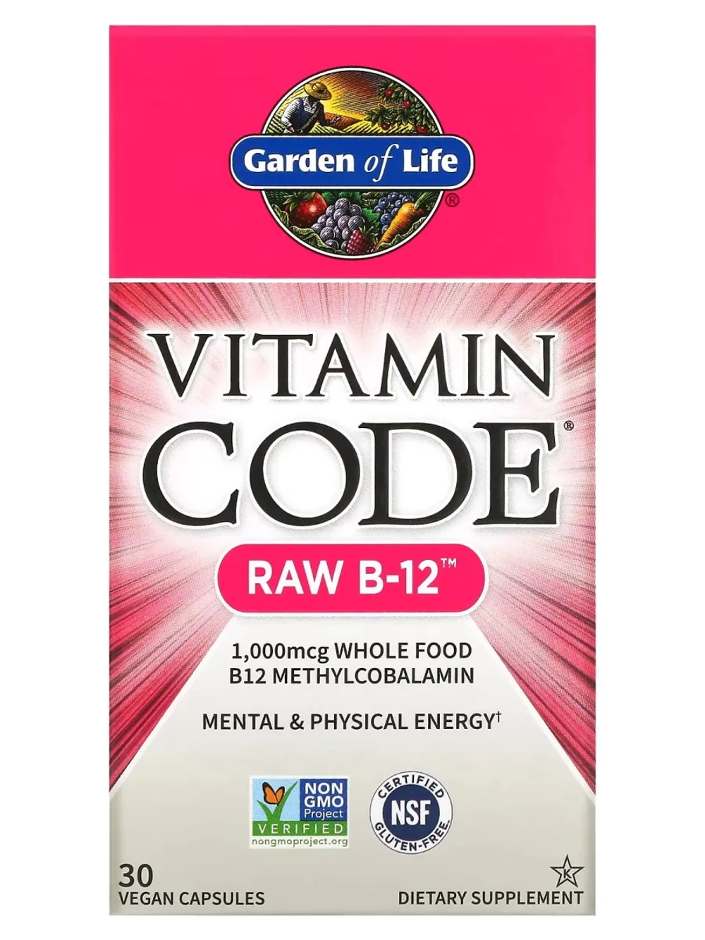 Vitamin Code Витамин B12 30 капсул