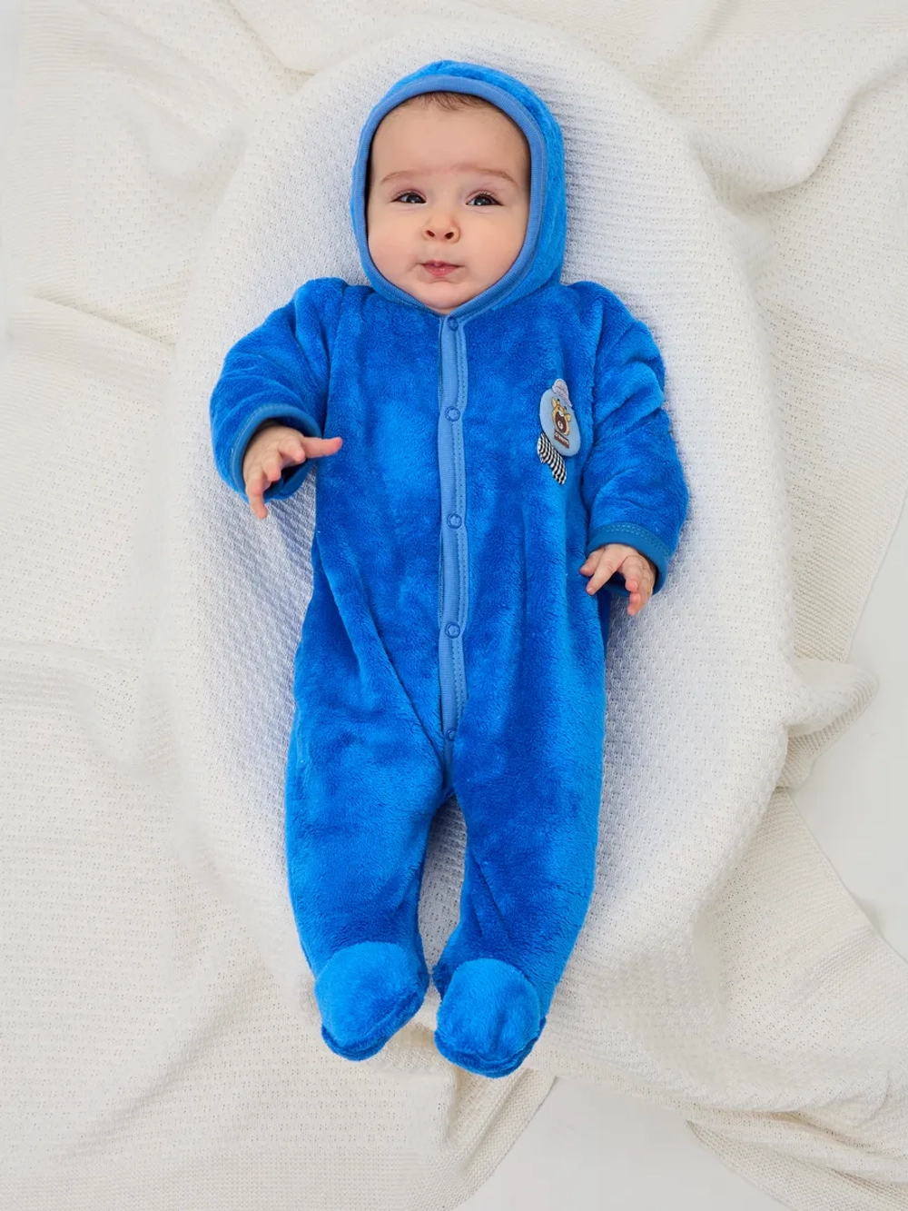 Теплый комбинезон для новорожденных мальчиков