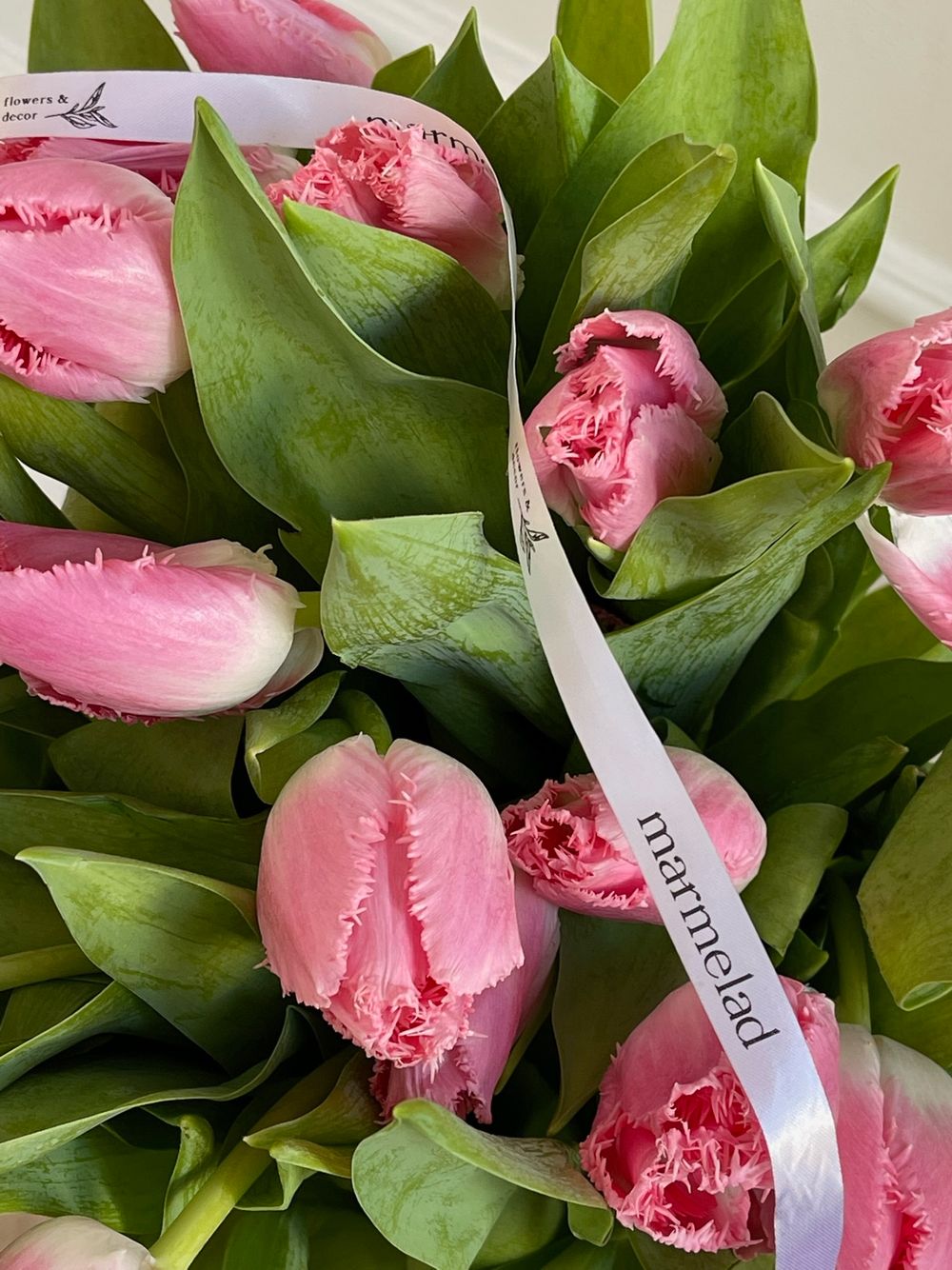 Тюльпаны кружевные - ярко-розовый цвет