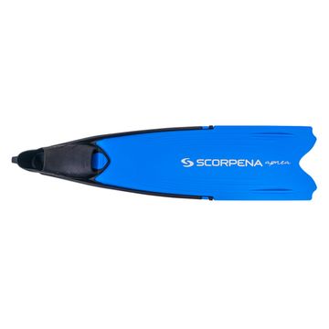 Ласты Scorpena F1 Apnea Soft синии с черными калошами