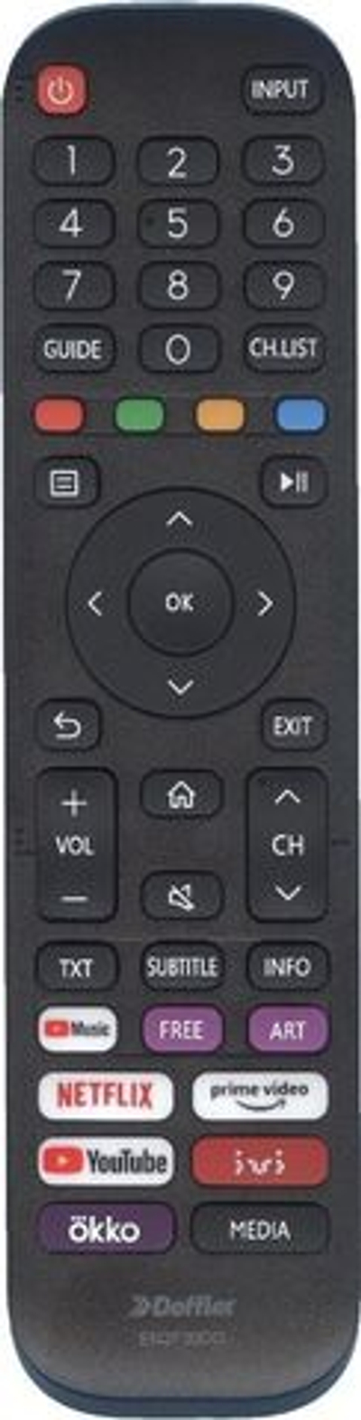 Пульт оригинальный Doffler DEXP/ HESENSE EN2F30DO (EN2F30D0 , EN2F30H )