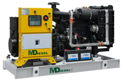Резервный дизельный генератор МД ЭД-60-Т400-2РПМ29 в погодозащитном кожухе на шасси с АВР