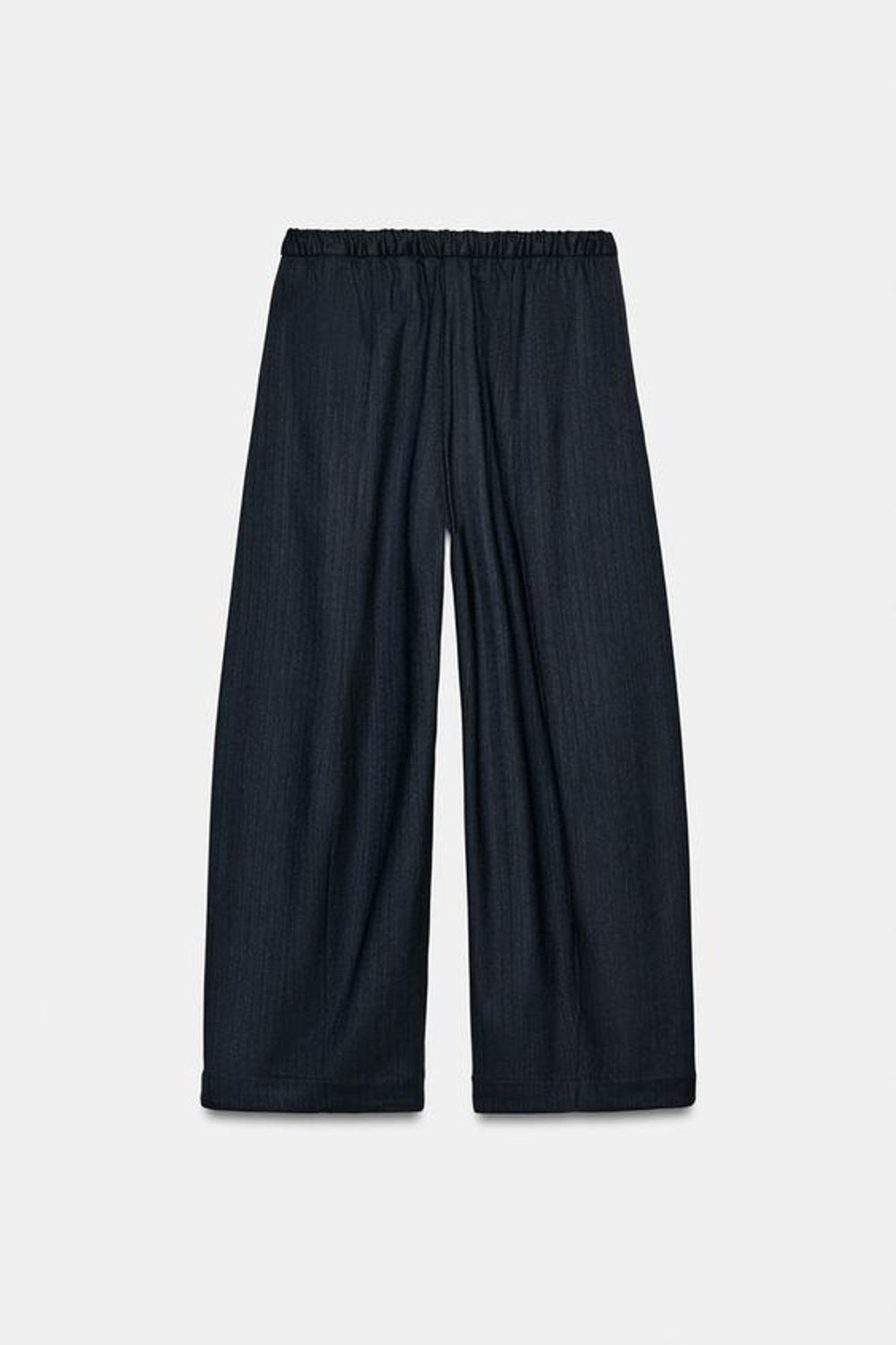 ZARA БРЮКИ WIDE LEG — ZW COLLECTION, ТЕМНО-СЕРЫЙ