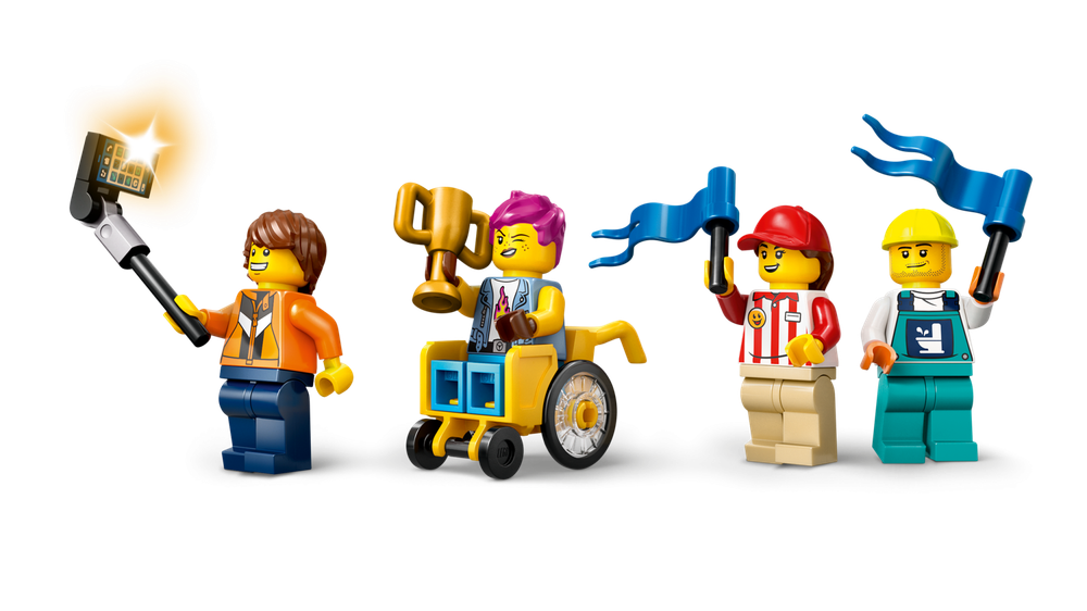 Конструктор Лего Сити Никаких ограничений: автогоночная трасса 60460 | LEGO City No Limit Race Track Ramp 436 деталей 6+