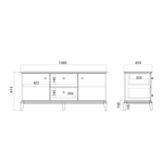 Тумба под ТВ CRYSTAL CR015