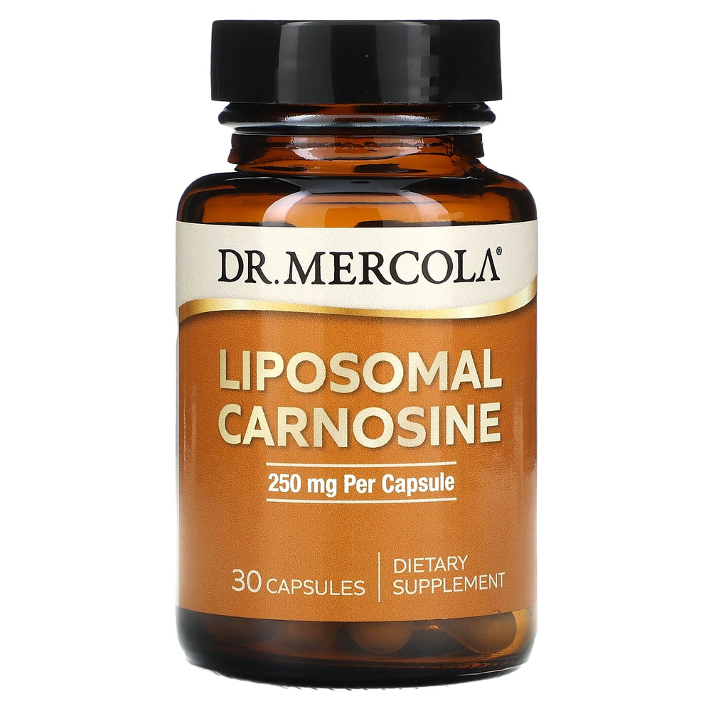 Dr. Mercola, липосомальный карнозин, 250 мг, 30 капсул