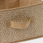 Короб для хранения Доляна "Точки" 29х29х18 см, цвет бежевый