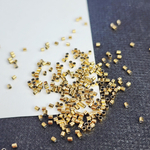 Кримп 1.5мм, сталь 2я позолота, крепко держит, зажимная бусина для троса