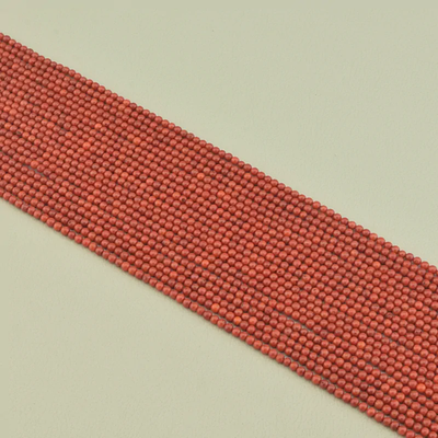 Нитка Коралл 40 см. 2,5 мм. (Без замка) - Коричневая