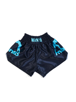 Шорты MANTO MUAY THAI DUAL чёрно-голубые