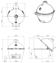 Керамический гриль Big Green Egg XL XLarge (очень большой), 61 см