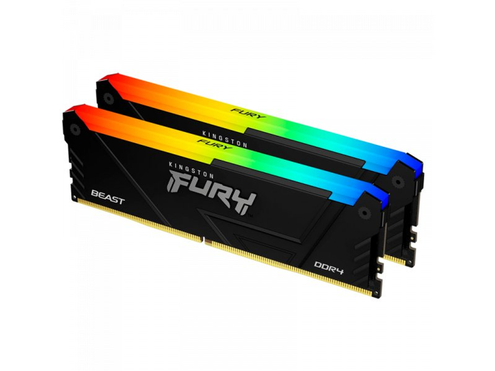 Оперативная память Kingston Fury KF436C18BB2AK2/32, DDR4 2х 32ГБ 3600 МГц, DIMM, RTL