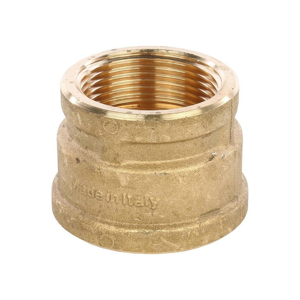 Муфта редукционная STOUT SFT 0005 - 1"1/2 x 1"1/4 (для стальных труб, латунь без покрытия)