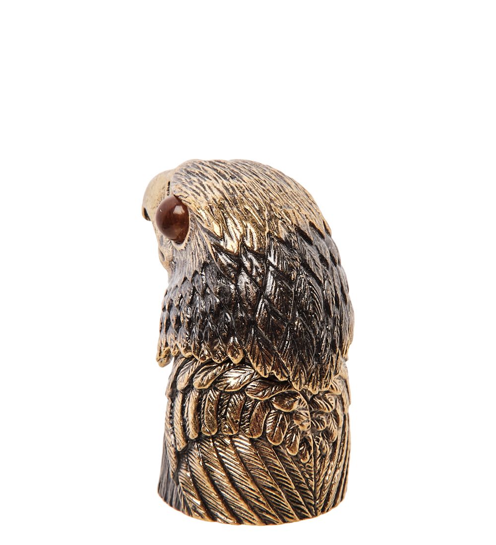 AM-2988 Наперсток «Сокол» (латунь, янтарь)