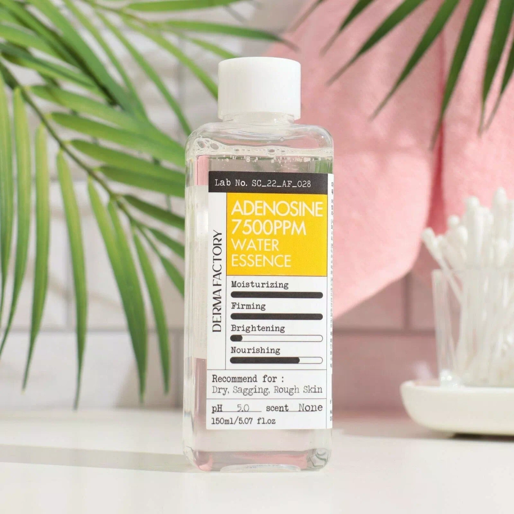 Коллагеновый тонер-эссенция для упругости кожи Derma Factory Adenosine 7500ppm Water Essence