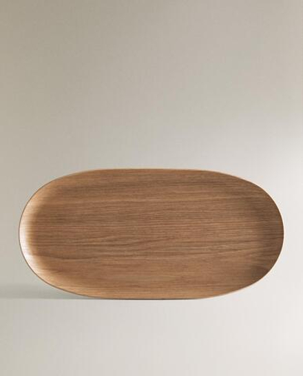 Zara Home Поднос из дерева, цвет бежевый, 31 см