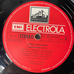 Винтажная виниловая пластинка LP Robert Schumann, Hermann Prey, Karl Engel, Dichterliebe Op.48, Liederkreis Op.39, Kerner Lieder Op. 35 (Германия 1975)