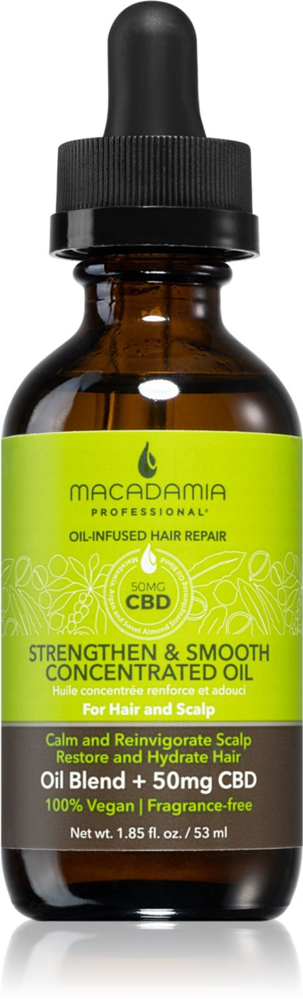 Macadamia Natural Oil Strengthen & Smooth - Регенерирующее масло с детоксицирующим эффектом для укрепления кожи головы и корней волос. /   53  ml  / GTIN 85375500820
