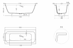 Ванна Salini Orlanda AXIS S-Stone 180x80 103222M белая матовая