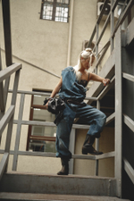 Upcycling комбинезон объемный